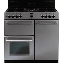 Belling Classic 90DFT 90cm Dual Fuel Range Cooker with FSD in Silver
